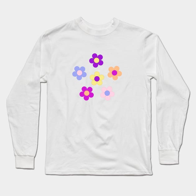 Flower Power Design Long Sleeve T-Shirt by NataliePaskell